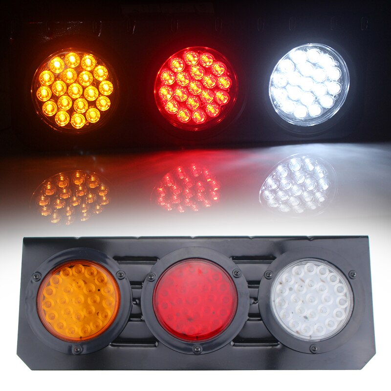 10-30V 72 Led Rear Tail Light Tray Back Ute Trailer Truck Boat Reverse Indicator Stop Lamp Taillight Red Amber White Waterproof