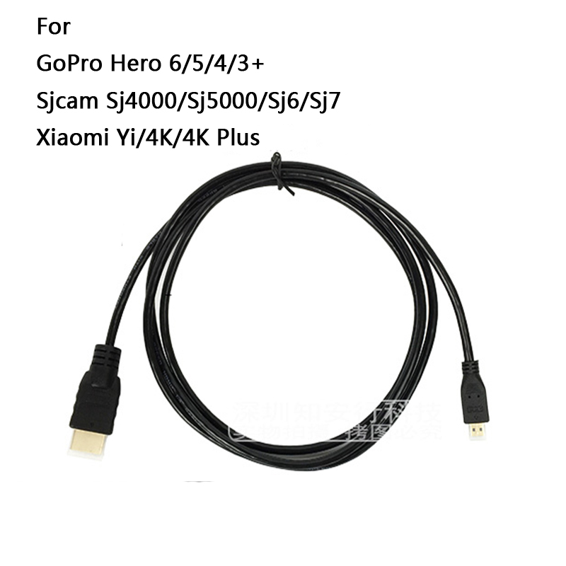HDMI Cable video cables gold plated 1080P 3D Cable for HDTV GoPro Hero 7/6/5/4/3+ SJCAM SJ4000 YI SONY Action Camera Accessories