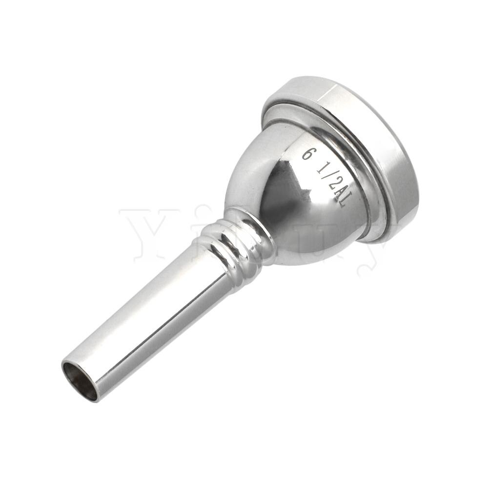 Yibuy Sliver Messing Alto Trombone Mondstuk 38MM Diameter 1/2AL Muzikale Onderdelen