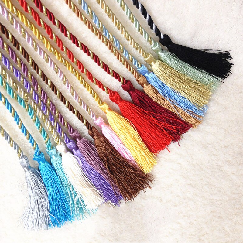 2 pièces Coloré Corde Bandage pour Fenêtre Rideau Embrasse à La Main Tissé Lanière Décoration De La Maison Accessoires De Rideau