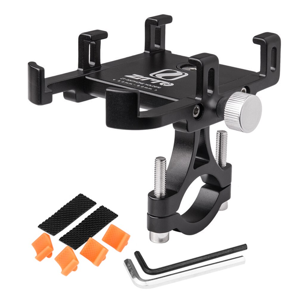 Bicycle Phone Holder Bike Phone Mount Universal Adjustable Bicycle Phone GPS Mount Holder Bracket Cradle Clamp bike accessories: Z83 Black