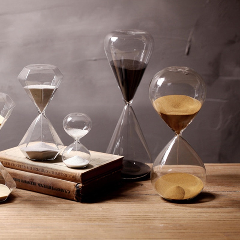 60 minuter timing timglas höjd 24cm glas sand timer sandglas gyllene sand heminredning reloj de arena