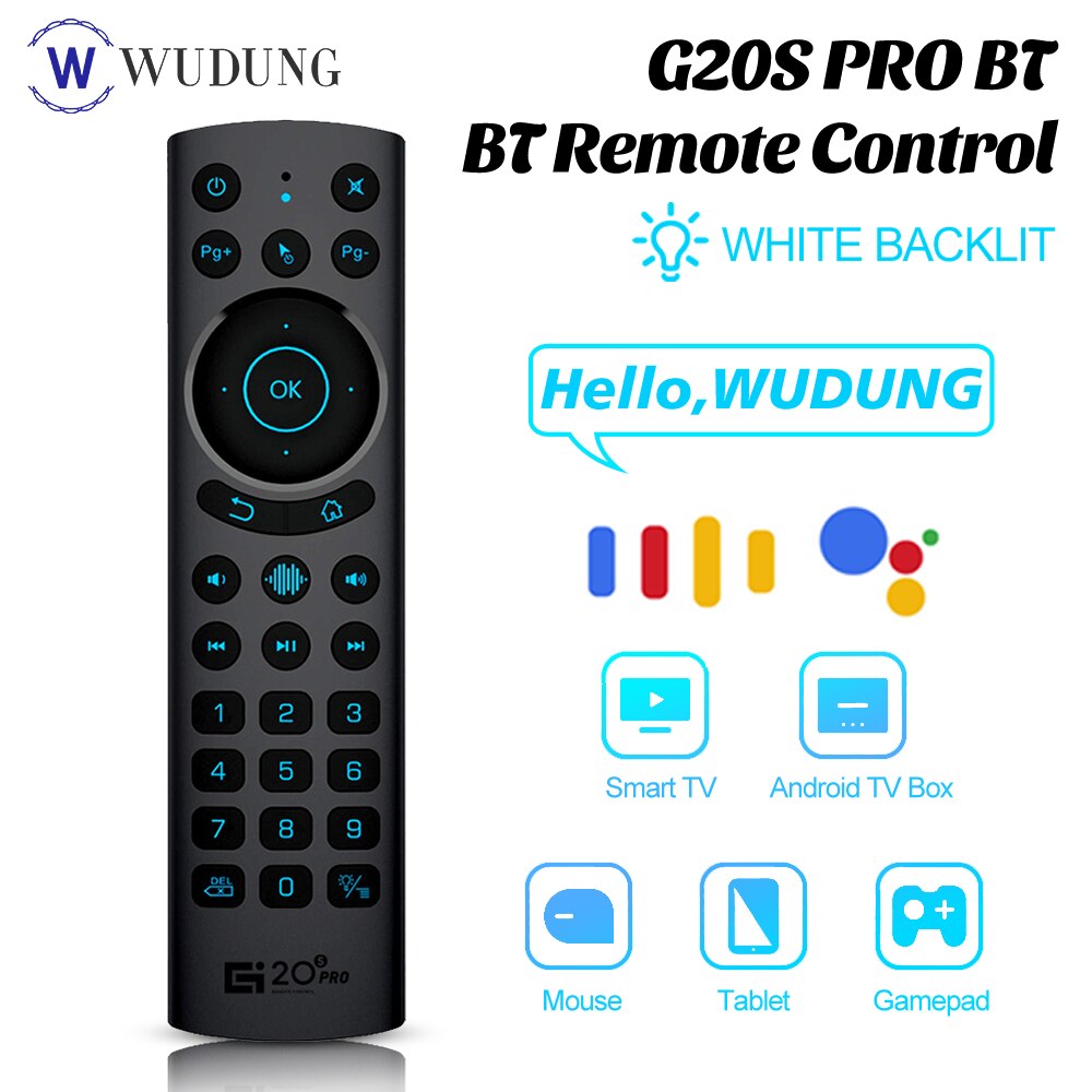 Mando a distancia G20S PRO para Android TV BOX, mando a distancia infrarrojo con botones retroiluminados inalámbricos, Bluetooth 2,4, G20BTS Plus, 5,0G