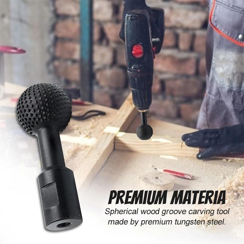 Spherical Carving Polishing Head Spherical Woodworking Wood Carving Tool Wood Groove Knife Angle Grinder Accessories