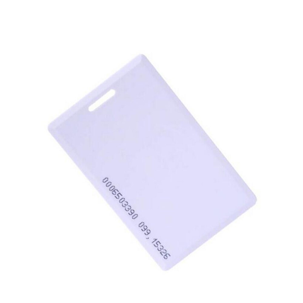 Tarjeta inteligente de acceso RFID, 25 unids/lote, 1,8mm, 125KHz, identificación inductiva, Tarjeta blanca para el sistema de Control de acceso, tiempo y atención aparato