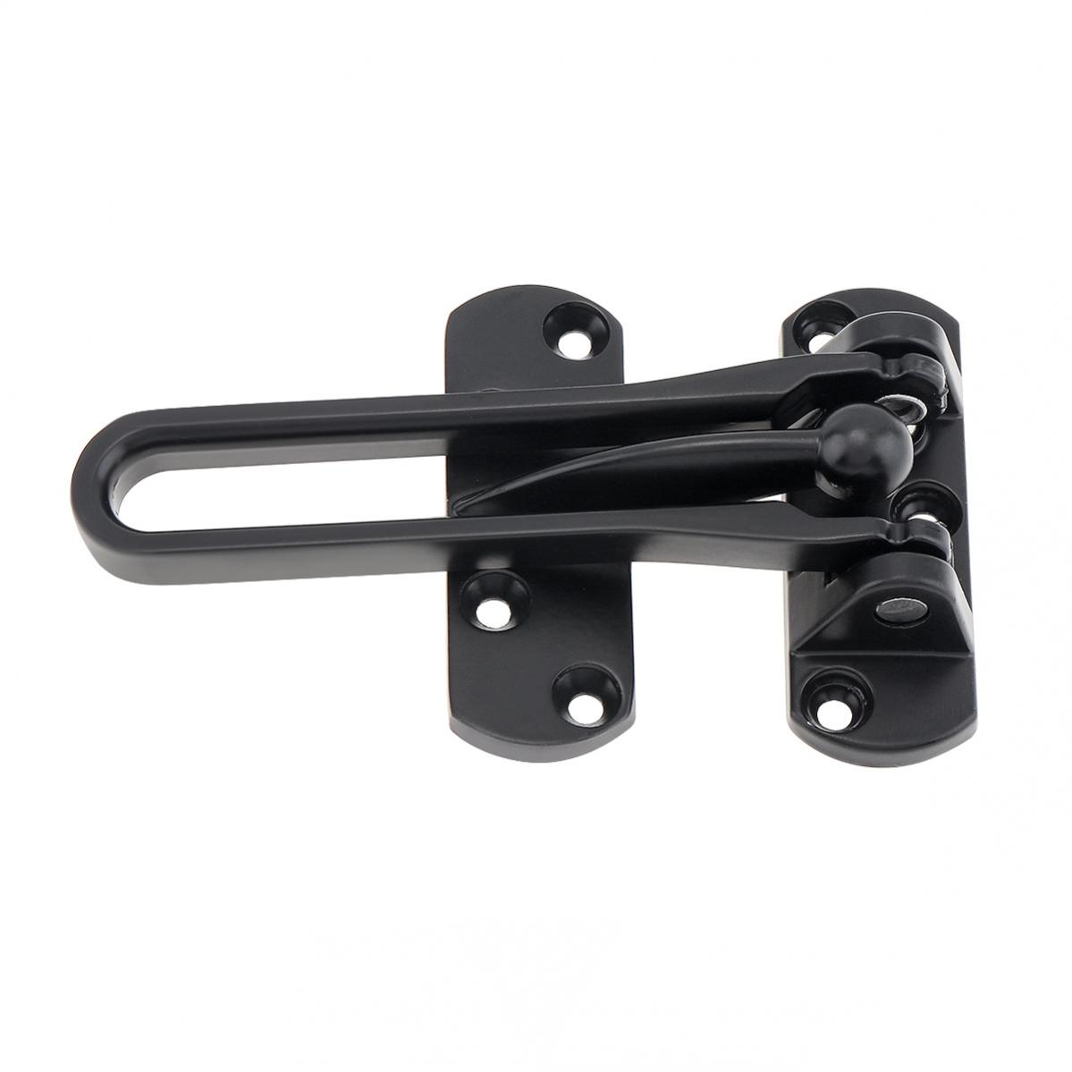 Door Bolt Home Anti-theft Room Door Bar Zinc Alloy Door Lock Latch for Home & Hotel Security Door Chain Lock U Swing Front Door