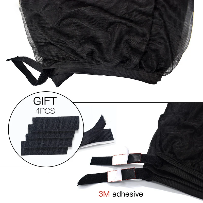 2 stks Auto Styling Accessoires Zonnescherm Auto UV Beschermen Gordijn Zijruit Zonnescherm Mesh Zonneklep Bescherming Glasfolie Gereedschap