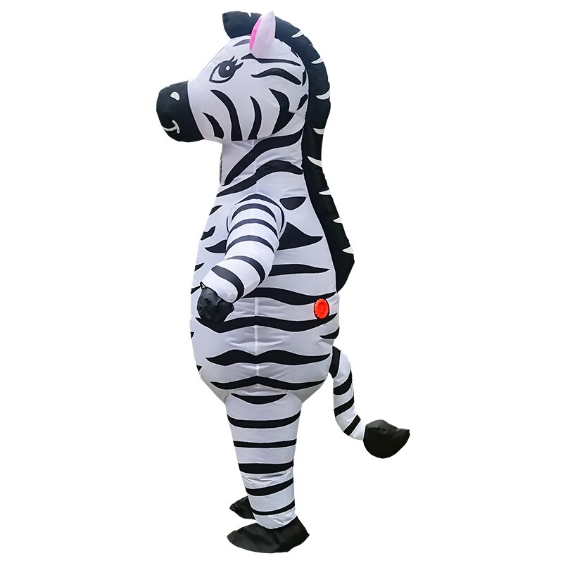 Halloween Inflatable Zebra Costume for Men Women Christmas Party Dress Purim Animal Costumes Festival Adult Inflated Garment