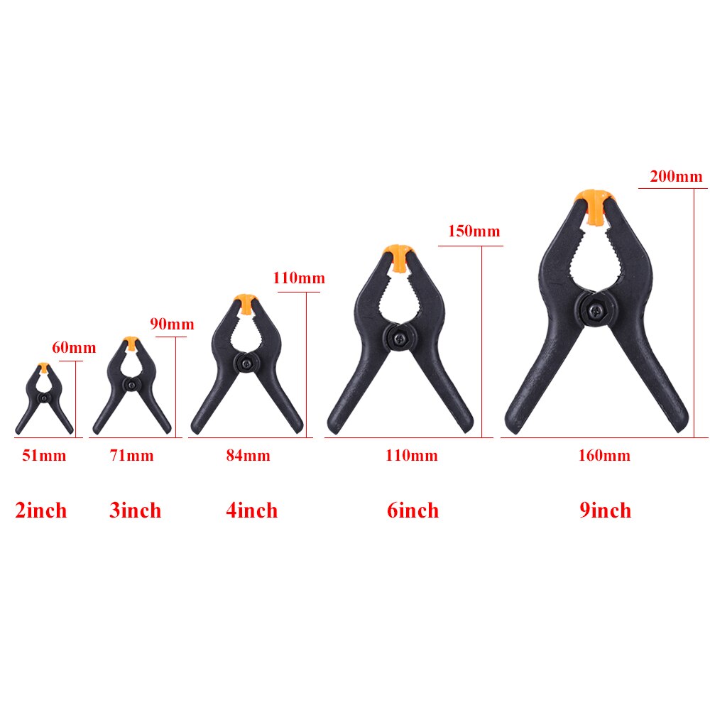 2/3/4 Inch Sterke Clip Verstelbare Nylon Lente Klemmen Voor Fotografie Studio Tool Accessoires Achtergrond Achtergronden Vaste Clip