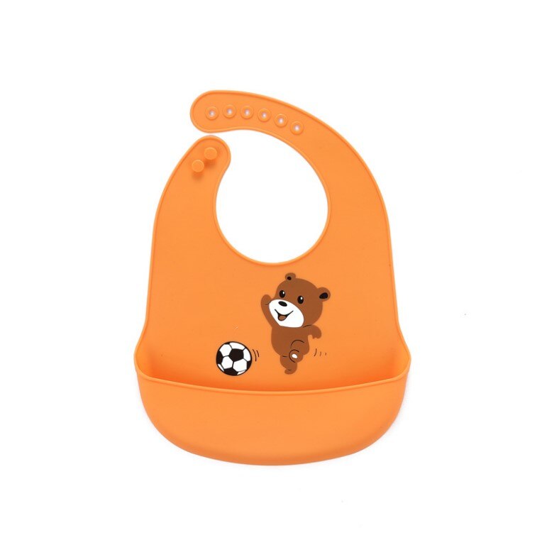 3 Stks/partij Slabbers Bandana Baby Speeksel Handdoek Voor Jongens En Meisjes Doek Print Animal Driehoek Katoenen Baby Sjaal: Oranje