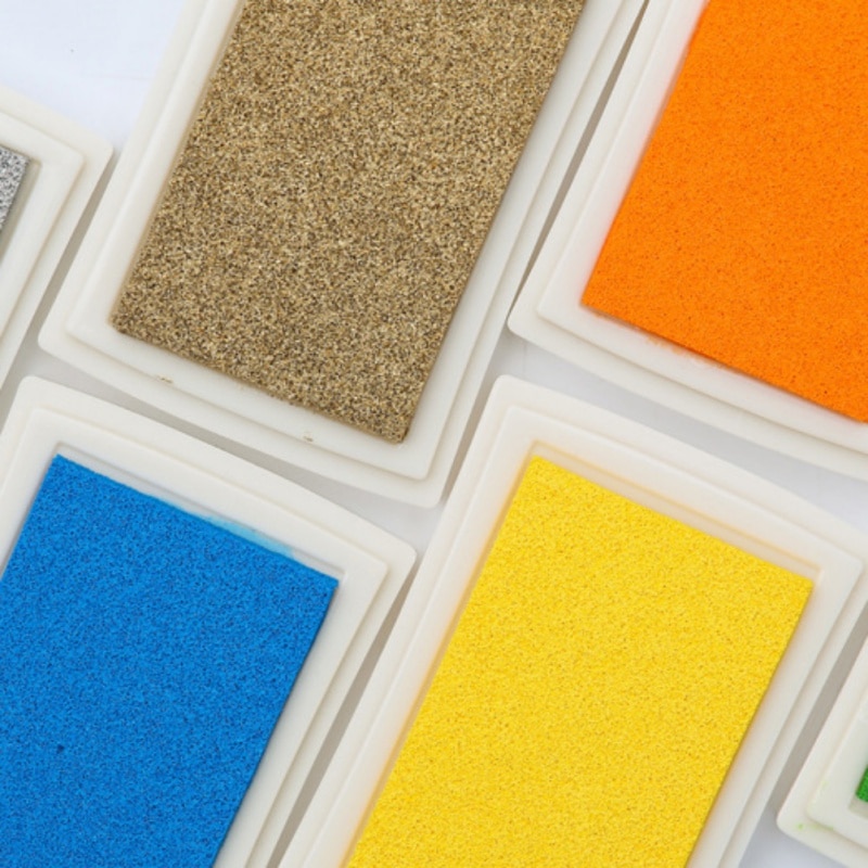 DIY Craft Scrapbooking Stamp Ink Pad Water-Soluble Stamp Pad for Rubber Finger Paint Toy Accessories