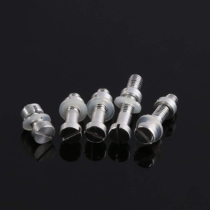 6 Stks/zak Universele Draaitafel Headshell Cartridge Montage Kit Duurzaam Metalen Schroeven Bouten Moeren Ringen Accessoires