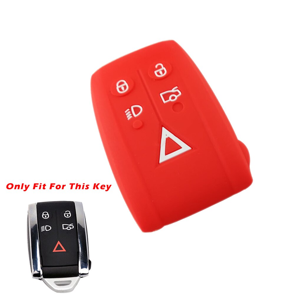 Fit For Jaguar XF XK XKR Silicone Skin Cover Smart Remote Key Fob Case Silicone Key Cover Silicone Keys Cover