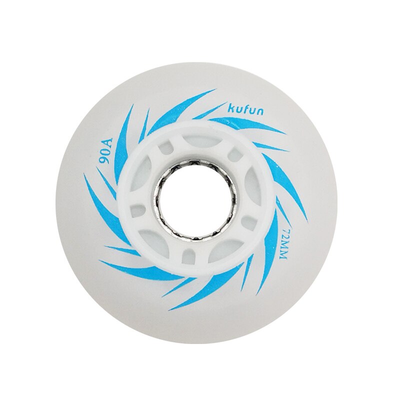 Kufun inline/rollschuh 4 räder FÜHRTE räder inline Schlittschuh glänzend licht 90A 72mm 76mm 80mm keine Lagerbier: Blau 72mm