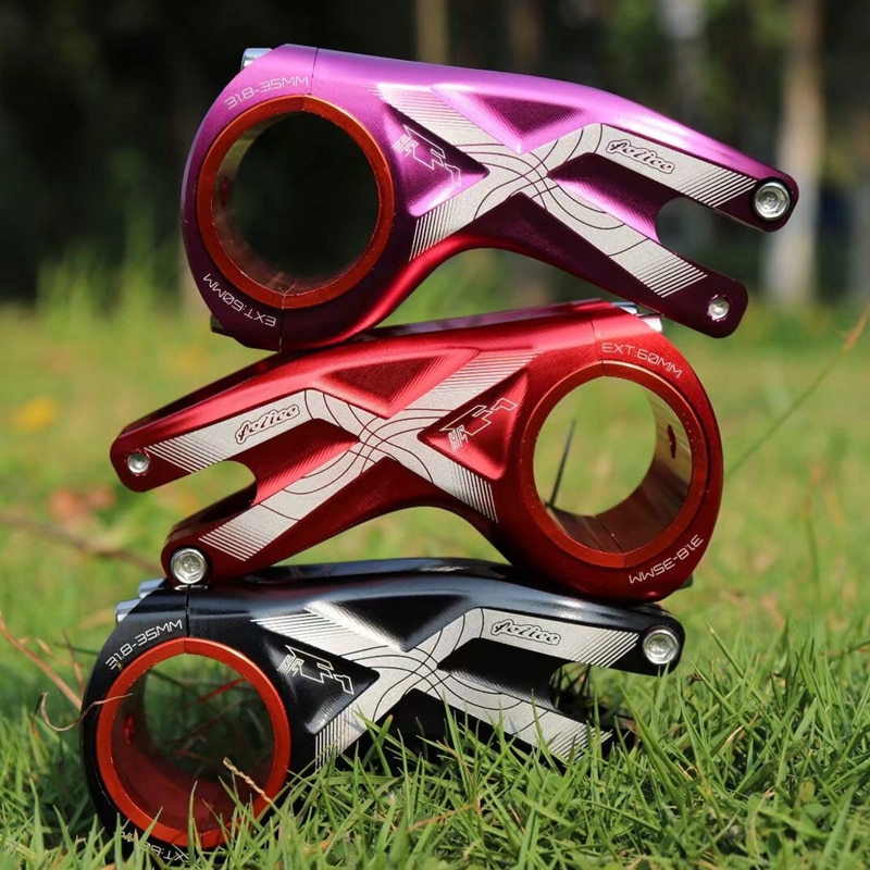 Felice Mtb Fiets Stuurpen Ultralight Fiets Stuur Riser-17 Graden 60 Mm Grote Wiel Diameter Xc/Am 31.8/35 Mm