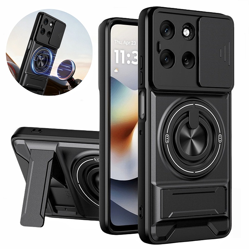 Rüstung Auto Magnetische Ring Fall Für Motorola Moto G56 G86 G35 G55 G34 G54 G64 G84 G13 G23 G53 Objektiv Schützen Abdeckung Ständer Halter Funda