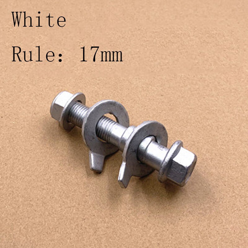 Auto repair parts Four wheel alignment eccentric screw Camber adjustment thread Tire eccentric screw for car: White17mm 1pc