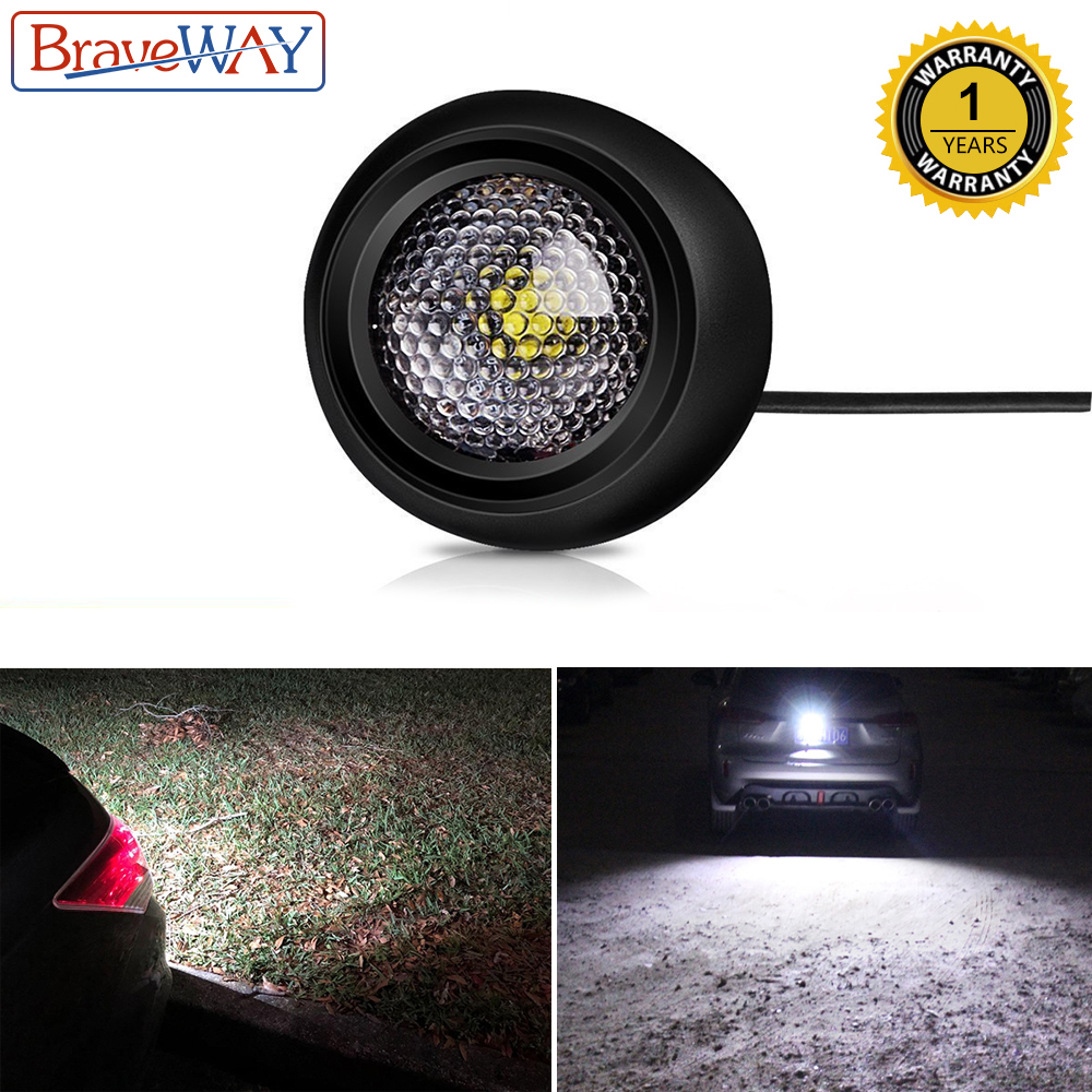 BraveWay LED Externe Achteruitrijlicht voor Auto SUV ATV Offroad Extra Led Werken Light 12 V Auto Lamp