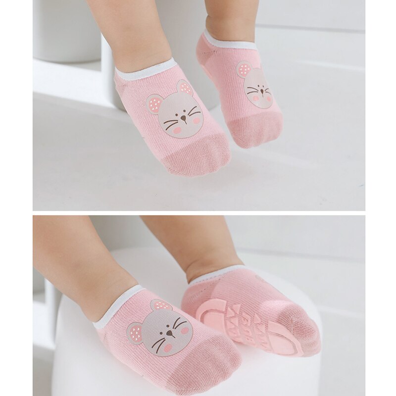 Warmom Baby Kurze Socken Frühling Sommer Ebene Karikatur Socken Jungen und Mädchen Nicht-Unterhose Socken Baby Boden Socken Rüschen Stiefel Socken 0-3Y