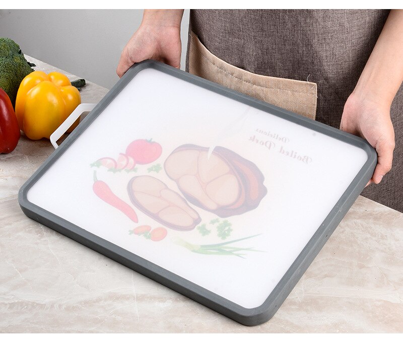Kitchen Double Sided Chopping Board Multifunctional Kitchen Cutting Board Vegetable Fruits Food Chopping Block