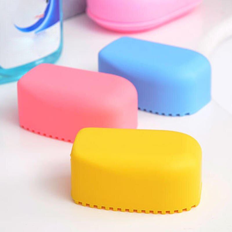 Mini 8*5.5*3.5 cm silikone rengøringsværktøjer skrubbebørster til tøj sko tasker badeværelse vasketøj produkter