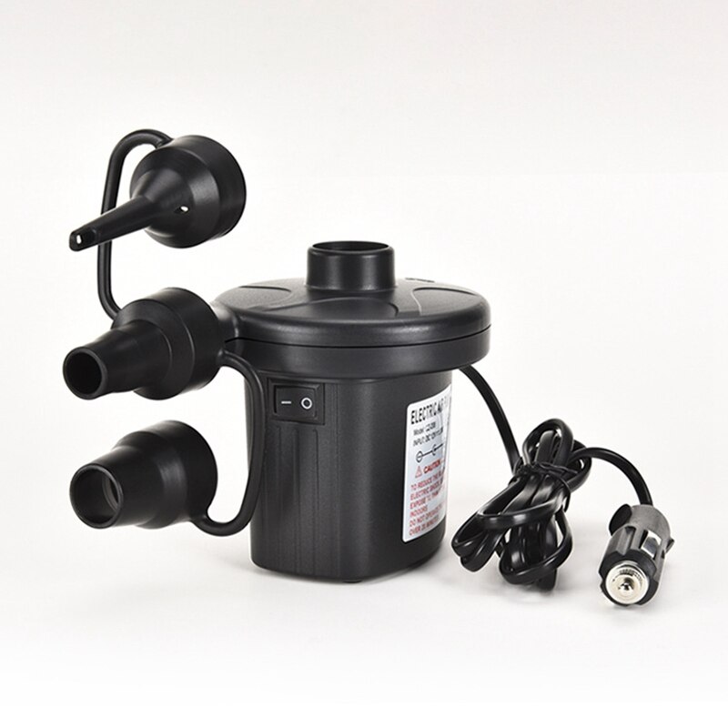 2-- vejs elektrisk oppustningsdeflator luftpumpe 12v ac / dc luftmadras, camping, oppustelig poollegetøj us plug