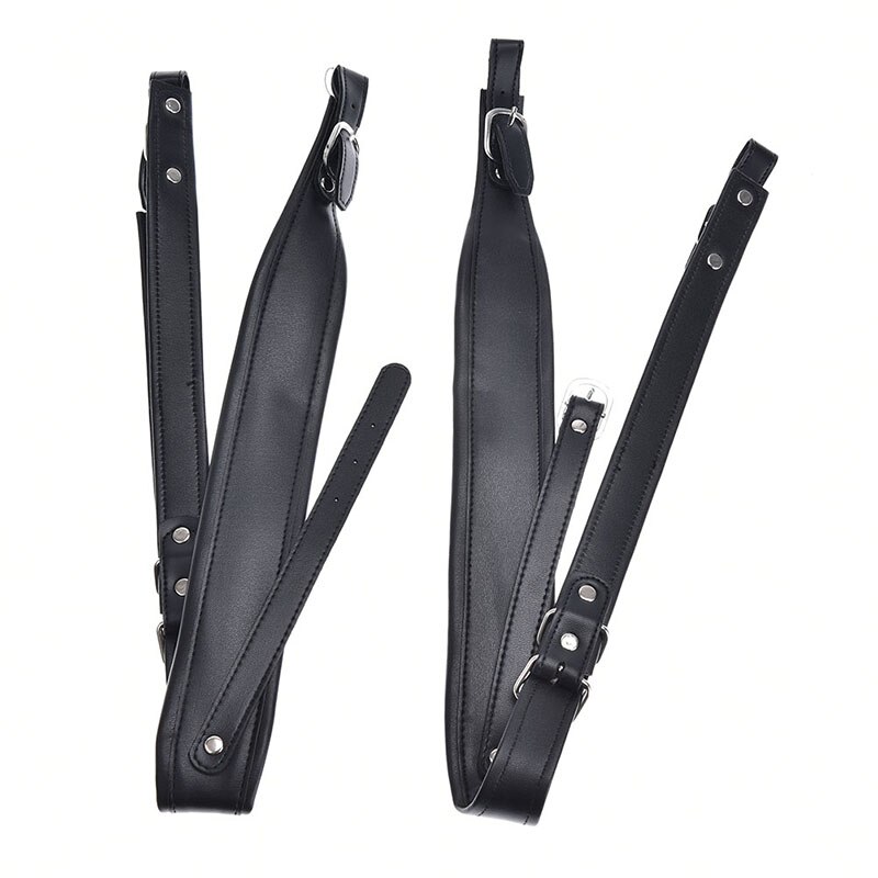 Irin 1 Paar Verstelbare Accordeon Riemen Voor Pu Lederen Schouderbanden Harnas 16-120 Bas Comfortabele Accordeon Schouderbanden