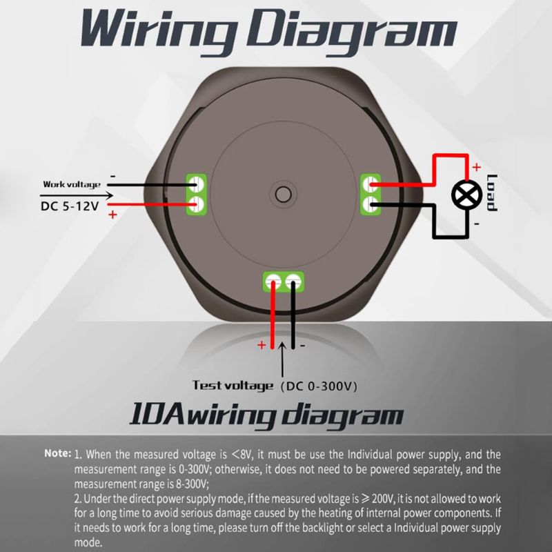 DC 0-300V Round Power Meter Wattmeter Car Power Gauge 3000W 30kW 10A 100A with Shunt Reverse Protection PZEM-019W