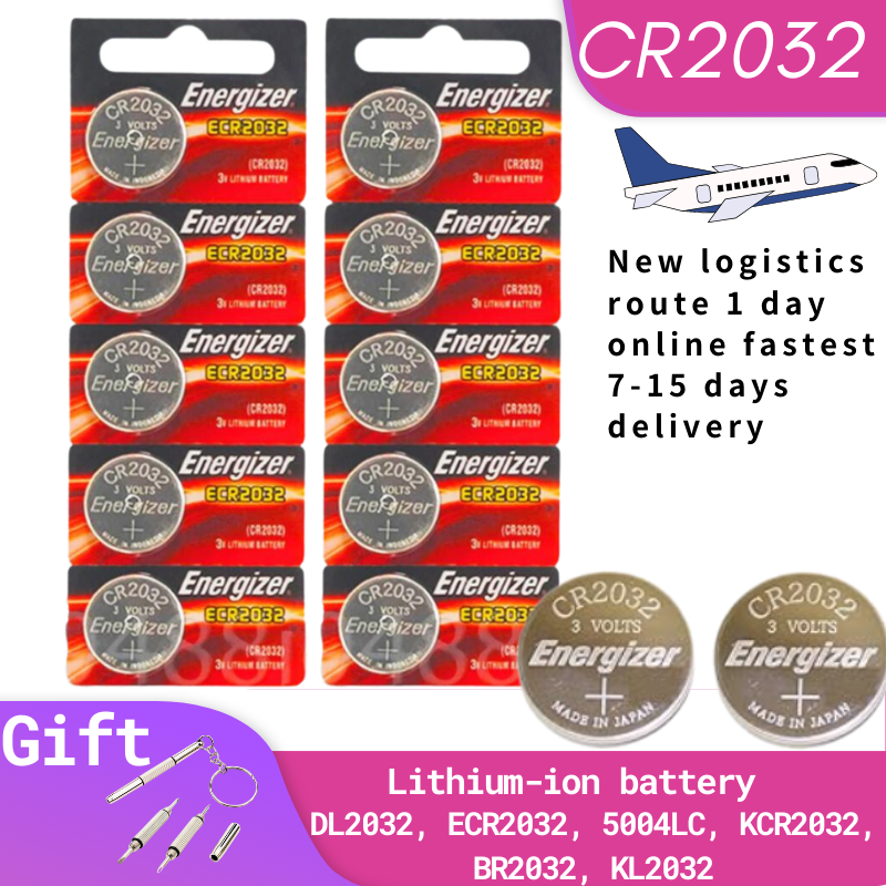 Batterie au Lithium originale CR2032 3V DL2032 BR2032 5004LC, haute capacité, sans fuite, longue durée, pile bouton cr 2032, pour jouet, clé de voiture