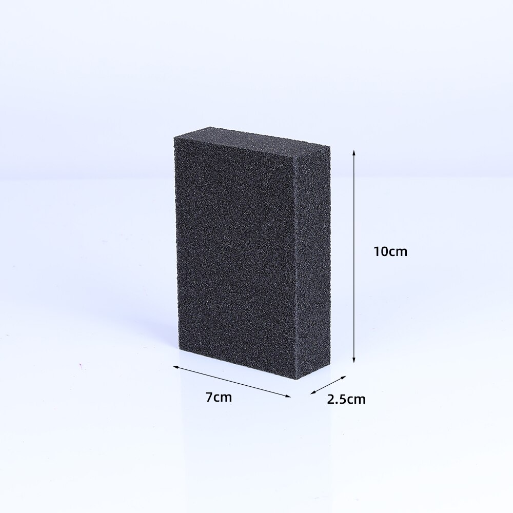 1/4pcs Home Cleaning Sponge Portable Dishwashing Scouring Sponge Tools Emery Magic Sponge For Washing Cleaner Kitchen: 1 pcs black