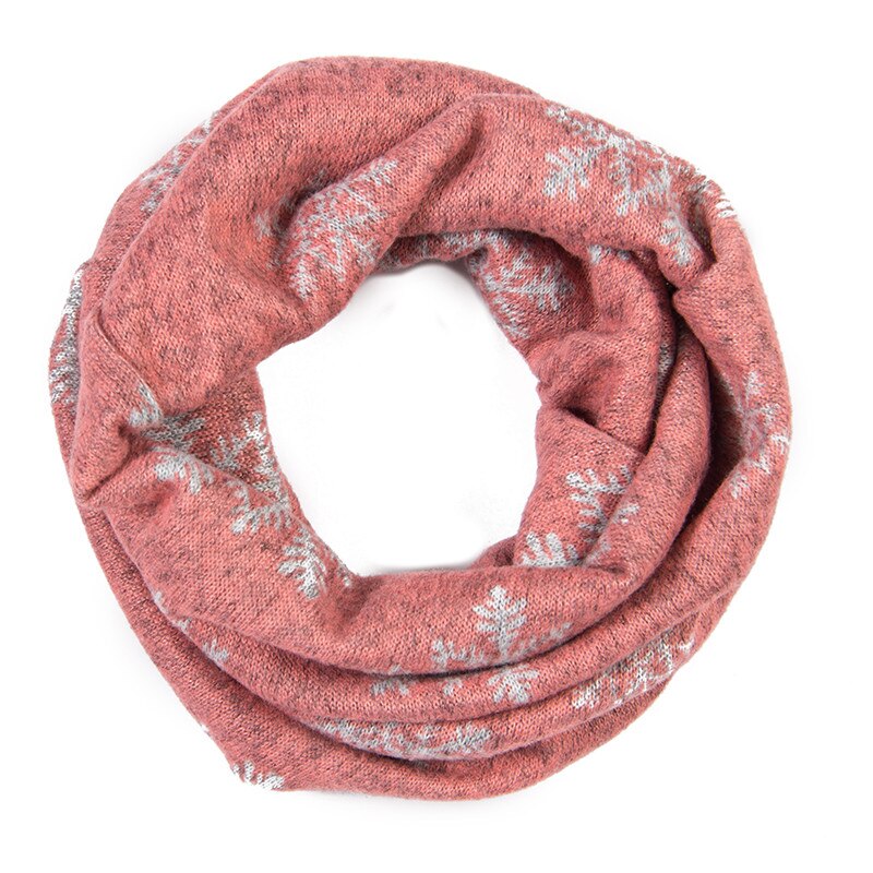 Cache-nez flocon de neige pour enfants, foulard d'hiver , pour bébés garçons et filles, foulard rond, bavoir infini, de noël