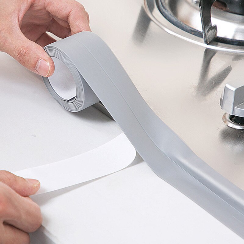 3.2 mx 2.2cm bad dusj servant badekar tetningslist tape pvc selvklebende vanntett veggklistremerke for bad kjøkkeninnredning