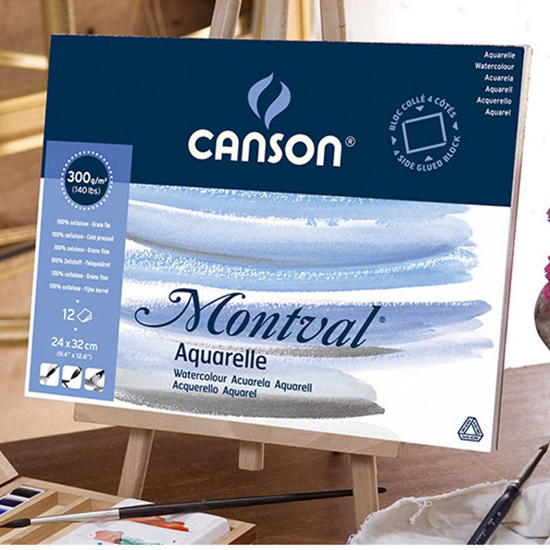 Canson 300g/m2 Aquarelle malarstwo akwarela papier 8K/16K/32K 20 arkuszy ręcznie malowane farby akwarela książka Podkładka dostaw sztuki