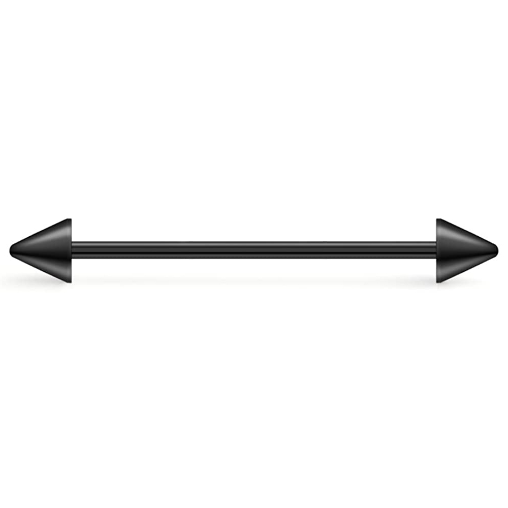 Pendiente de acero quirúrgico para hombre y mujer, Piercing Industrial para el cartílago, joyería para el cuerpo, barra de 38mm de longitud, 8 piezas