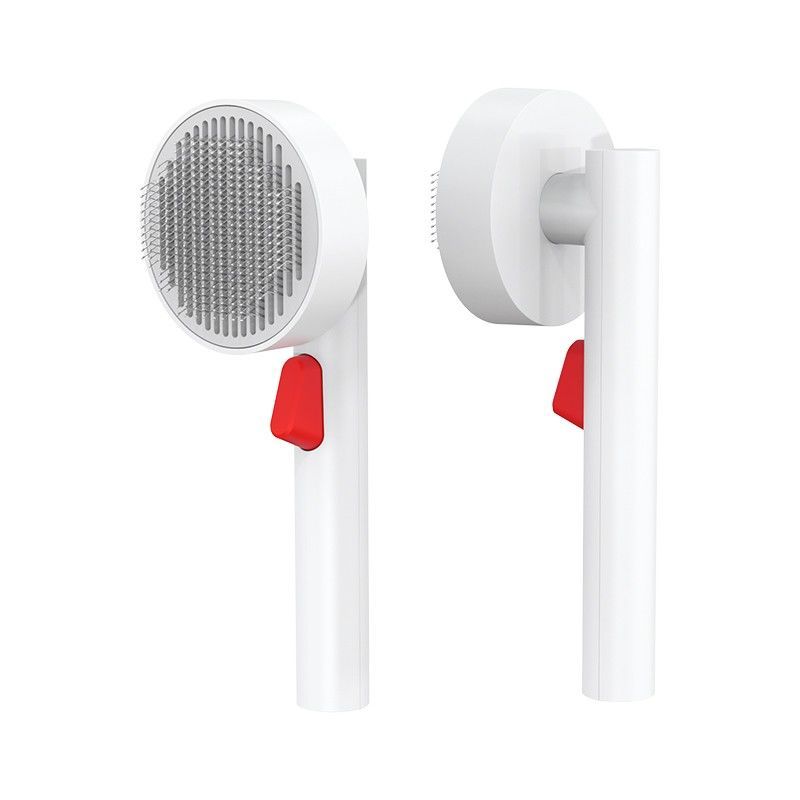 Pet Comb Cat Floating Hair Special Cleaner Puppet Brush Dog Hair Remover Cat Supplies: White button