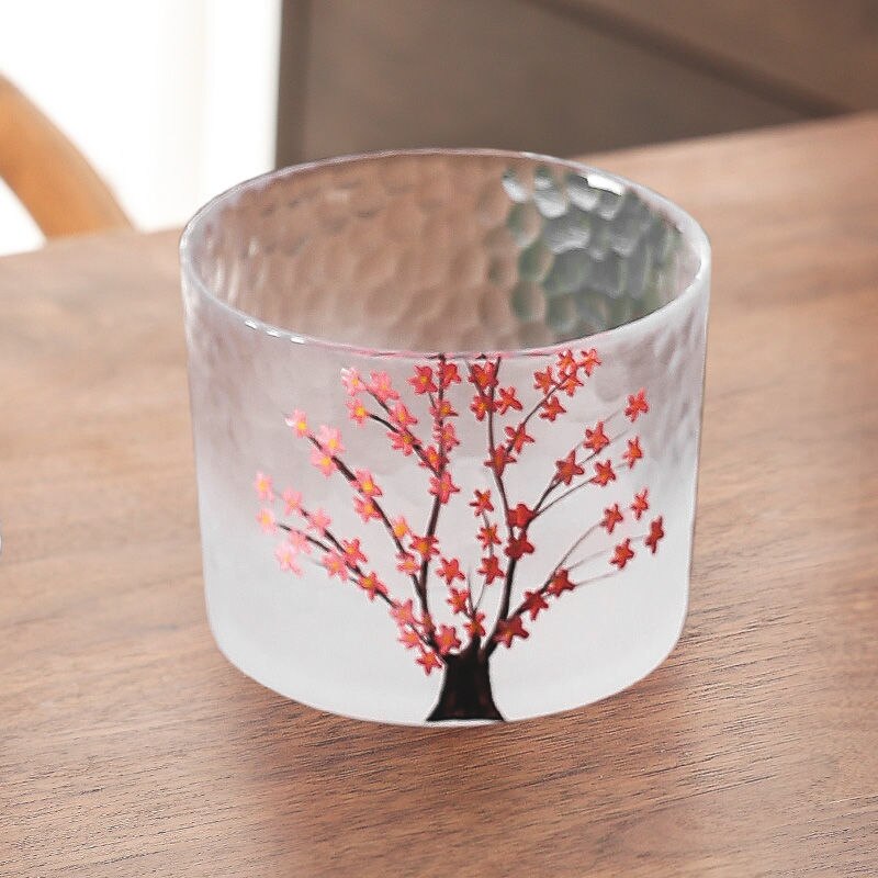 Japanese Sakura Sake Bottle Small Wine Glass Liquor Glass Wine Set Shochu Wine Cup Household Sake Warm Sake Bottle: 1x600ml
