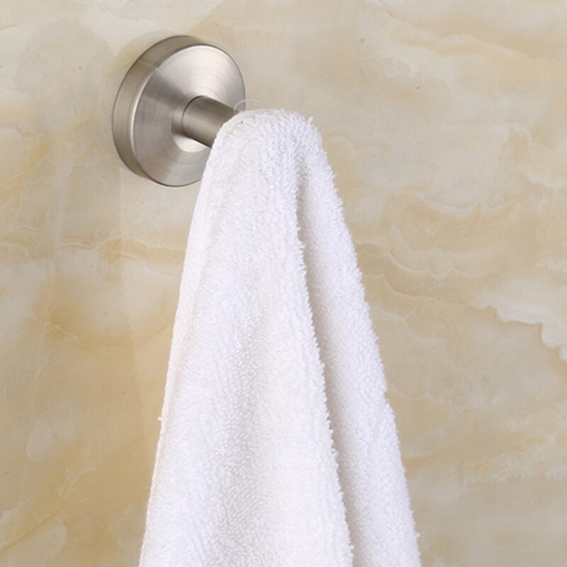 1 pièces acier inoxydable mur crochet auto-adhésif collant cuisine maison salle de bain bain balle clé sac manteau cintre stockage support suspendu