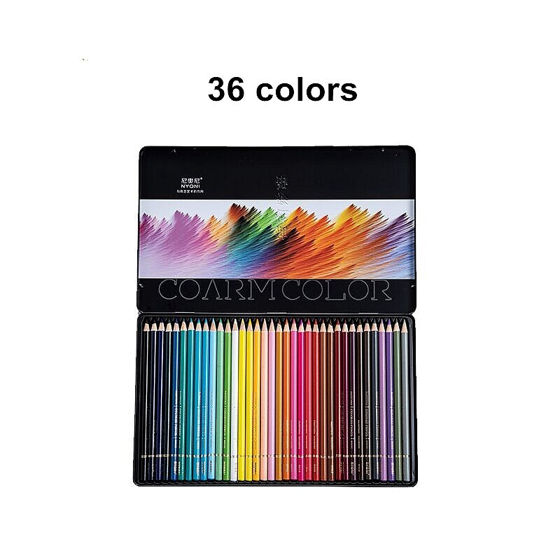 NYONI 24/36/48/72/120 colors Colored Pencils Soft Oil Drawing Pencil ...