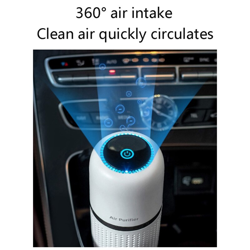 Bil luftrenser negativ ion generator luftrenser bærbar luftrenser til bil hjemme desktop