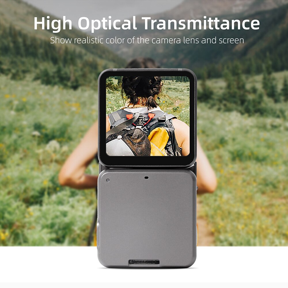 Dji Action 2 Screen 9H Gehard Glas Lens Beschermende Film Protector Cover Case Voor Dji Action 2 Sport Camera accessoires