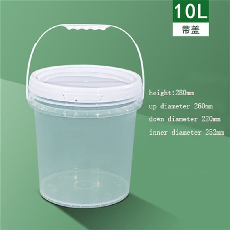 Fortykket plastik suppe spand isterning hummer mad opbevaring forseglede dåser vand spand kande 1/2/3/5/8/10l 1pc: 10l c