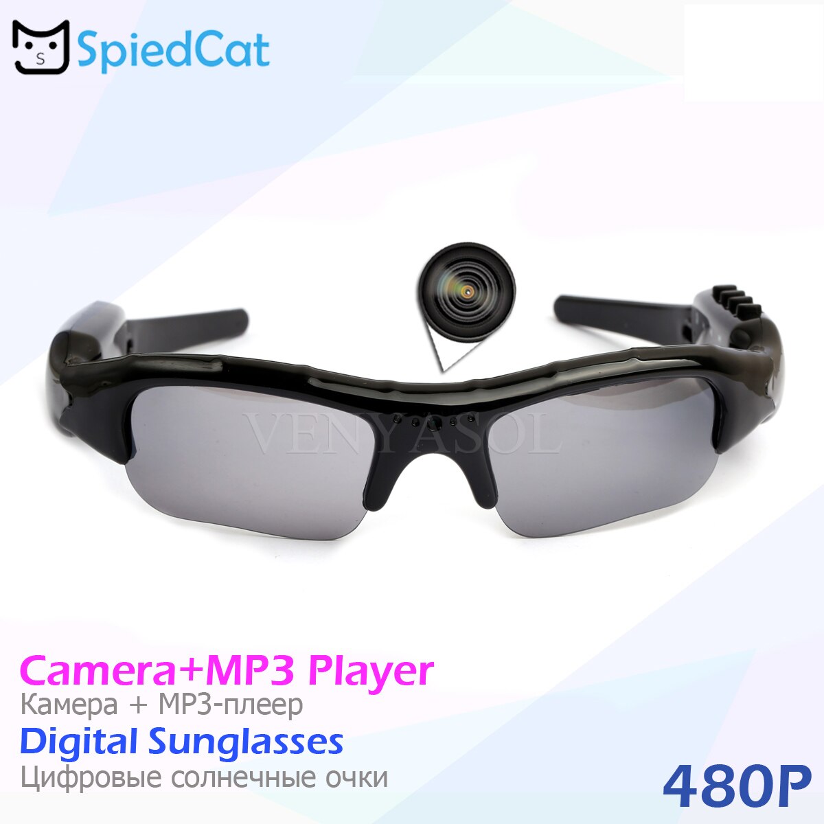 Lunettes intelligentes musique enregistreur vidéo DV MP3 HD 1080P Bluetooth connexion téléphone Sport de plein air lunettes de soleil caméra Support TF carte