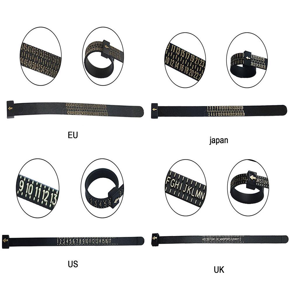 Ring Gauge Tool UK Size Alloy Tester Jewelry Measuring Tool Equipments Finger Ring Sizer Finger Size Measurement Tool