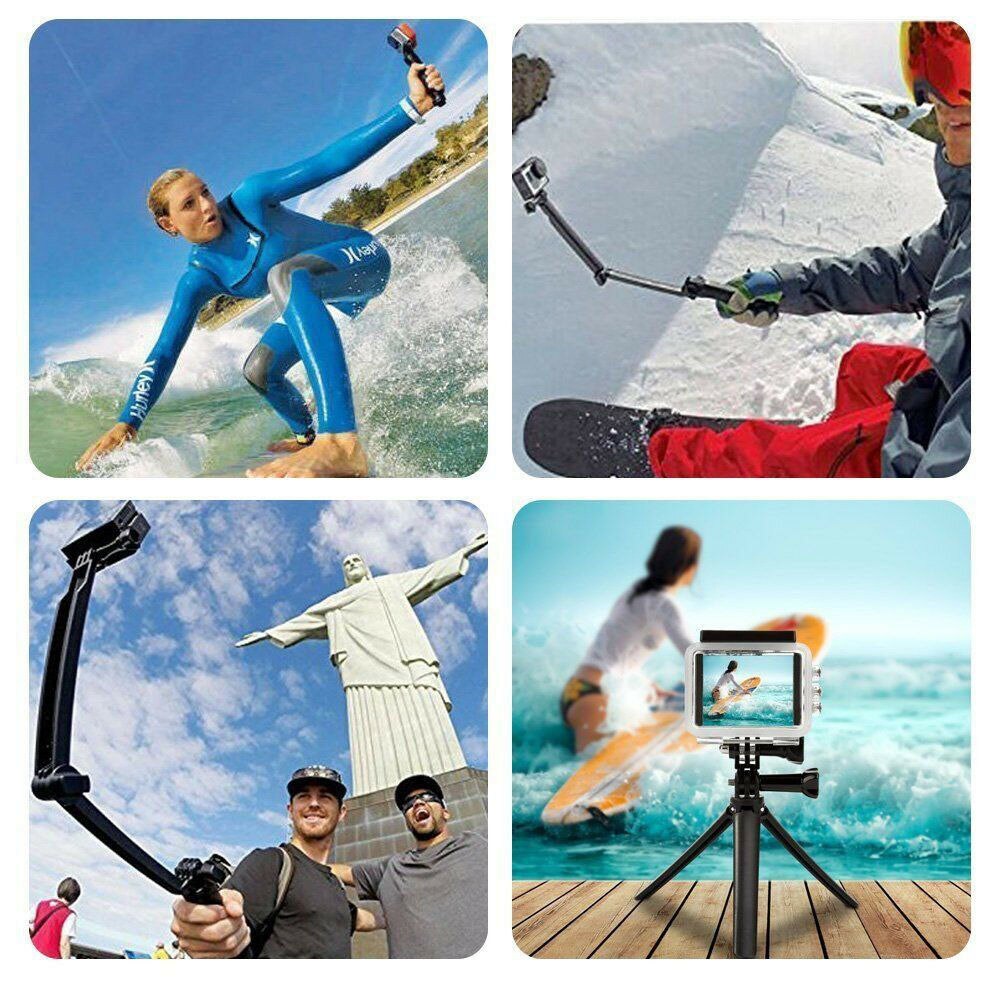 Way Grip-Soporte de trípode para palo de Selfie, monopié impermeable, 8, 7, 6, 5, 4, 3, Session Yi, 4K, Sjcam, Eken, accesorios para GoPro Hero