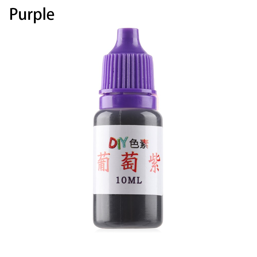 10ml farverige harpiks farve farvestof pigment krystal epoxy smykker gør farvestof sæbe forsyninger husholdning håndlavet diy tilbehør