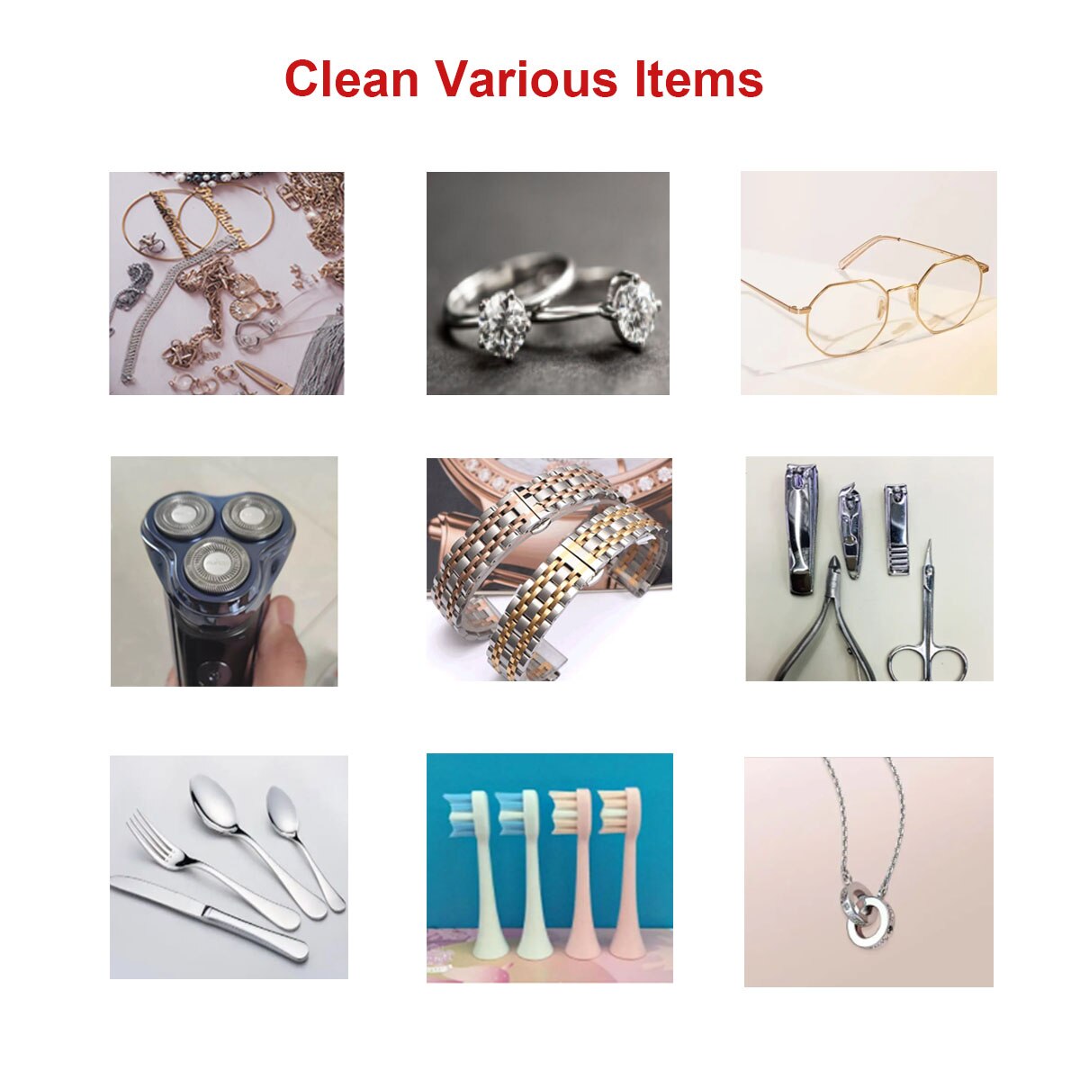 DR.XIAOZE Ultrasonic Cleaner Portable Washing Machine 45000Hz Jewelry Ultrasonic Cleaning Machine Home Appliance