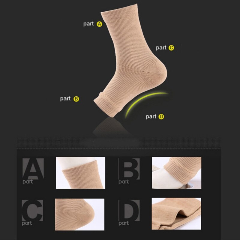 Voet Compressie Sok Anti Vermoeidheid Voet Mouw Enkel Ondersteuning Outdoor Sport Running Fietsen Basketbal Sokken Enkelbrace