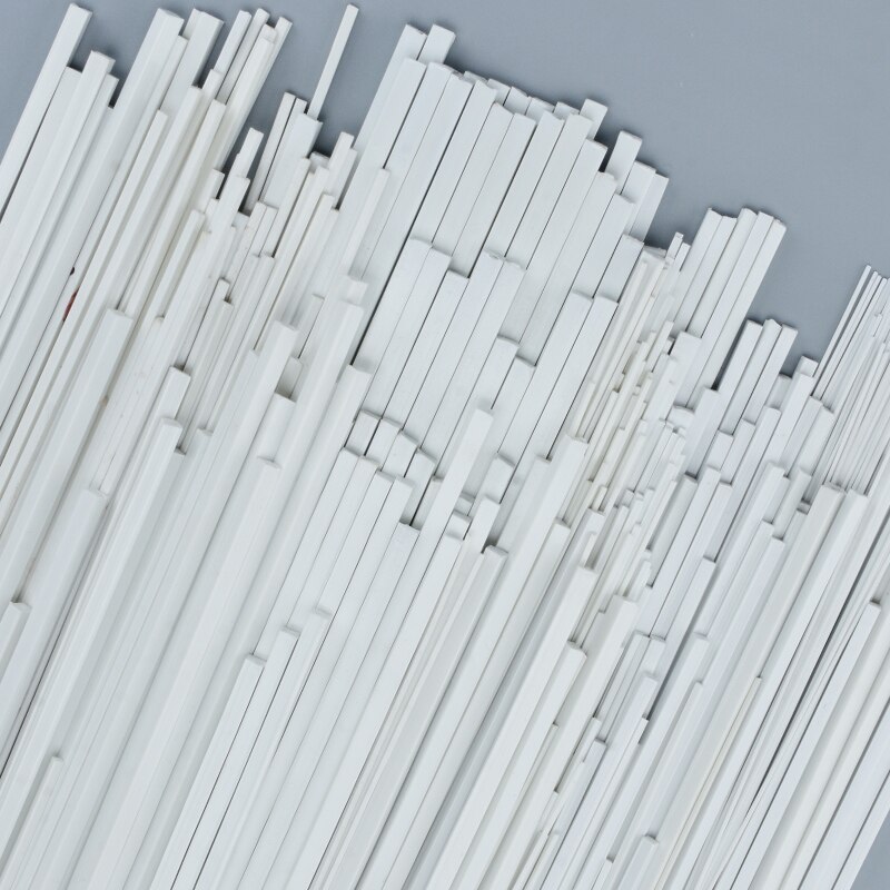 50pcs ABS solid square sticks DIY manual construction sand table model of ABS model transformation of solid rods diorama