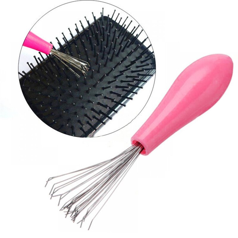 Nettoyeur de brosse à cheveux, outil de beauté intégré, poignée en plastique, peigne, crochet de nettoyage, outil de Salon de coiffure