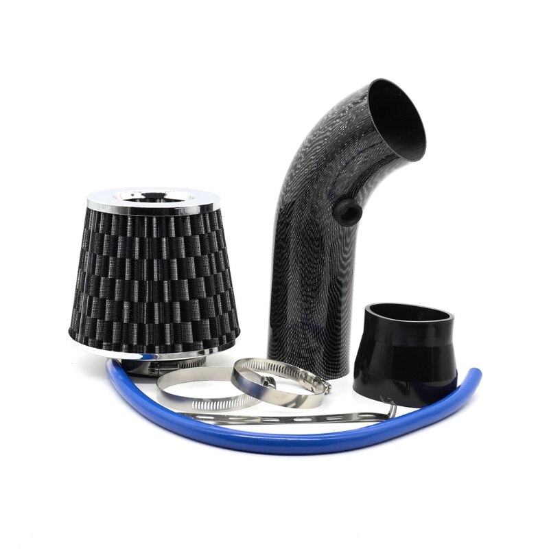 Universal 76mm Car Automobile Racing Car Cold Air Intake Induction Pipe Kit: CF